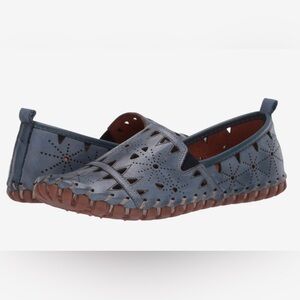 Spring Step Women’s Fusaro Leather Laser Cut Loafers Size EU 38